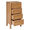A wooden chest of drawers with cane fronts on the drawers. Podgląd zdjęcia produktu