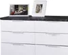 Sideboard Anrichte 180 cm hochglanz weiß - marmor Optik - Produktbild-Vorschau 3