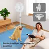 Extralink ventilátor 40 cm, 3 rýchlosti, oscilačný, biely Náhľad obrázku produktu 6