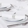 Súprava 12 krúžkov na obrúsky - kovový geometrický dizajn Náhľad obrázku produktu 1