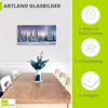 ARTland Glasbild Tannenwald im Schnee vorm Sternenhimmel Produktbild-Vorschau 3