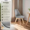 Chaises de salle à manger FRÉDÉRIQUE style scandinave - Voir les images du produit 2
