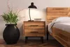 Nachttisch Seiba 1 Wildeiche massiv 51x40x50 mit 2 Produktbild-Vorschau 3