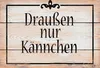 vianmo Holzschild 20x30 cm draußen nur Kännchen Kaffee Tee Produktbild-Vorschau 1