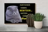 Holzschild Spruch 30x20cm Hund hat Besitzer Katze Personal Produktbild-Vorschau 5