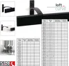Gardinenschiene Innenlauf auf Maß 1-läufig Schwarz - Serie Produktbild-Vorschau 3