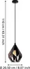 EGLO Pendellampe Carlton 1, 1 flammige Vintage Produktbild-Vorschau 3