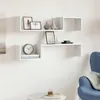 vidaXL Nástěnné police 2 ks. Bílé 100x15x20 cm odvozené Náhled obrázku produktu 2