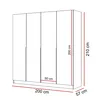 A diagram showing the dimensions of a wardrobe. Produktbild-Vorschau