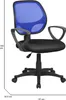 Bürostuhl Ddjidj, Mesh-Arbeitsstuhl mit Armlehnen, Produktbild-Vorschau 3