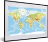 MuchoWow® MuchoWow® Gerahmtes Poster Weltkarte - Produktbild-Vorschau 1