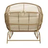 Flieks Rattan Hollywoodschaukel Schaukelstuhl Produktbild-Vorschau 10