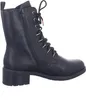 A side view of a black lace-up boot. Podgląd zdjęcia produktu