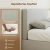 HOMCOM Kopfteil gepolstert Wandkissen mit Leinenoptik Produktbild-Vorschau 5