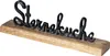 Sterneküche Schriftzug  L30cm Metall Schwarz Mango Holz Produktbild-Vorschau 1