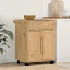 vidaXL Kuchyňský vozík vosk hnědý 72,5 x 45 x 80 cm masivní Náhled obrázku produktu 2