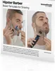 InnovaGoods Hipster Barber Bartschablone Produktbild-Vorschau 10