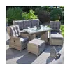 »Bilbao« Dininglounge, Polyrattan, braun, für 7 Personen Produktbild-Vorschau 3