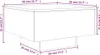vidaXL Table basse avec lampes LED Gris Sonoma 55x55x31 cm Voir les images du produit 8