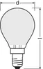 LEDVANCE LED CLASSIC P 4W 827 gefrostet E14 Lampe 470lm Produktbild-Vorschau 3
