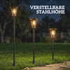 Outsunny zonnepaneellantaarn, set van 2, staande lamp, 180 Productafbeelding-voorbeeld 8