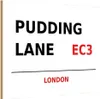 vianmo Holzschild 20x30 cm Pudding Lane EC3 England Produktbild-Vorschau 1