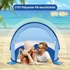 Duhome Strandmuschel Pop Up Strandzelt Wetter- und Produktbild-Vorschau 2