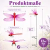 12er-Set Libellen-Clips, realistische Libellen & Produktbild-Vorschau 2