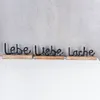 3er Set Schriftzug Lebe Lache Liebe L22cm Metall Schwarz Produktbild-Vorschau 4