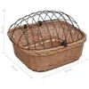 vidaXL Fahrradkorb Vorne mit Deckel 50x45x35 cm Natur Weide Produktbild-Vorschau 8