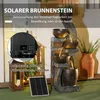 Outsunny Gartenbrunnen, Solar Springbrunnen, Zierbrunnen Produktbild-Vorschau 5