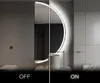 Unregelmäßiger asymmetrischer angeschnitten Spiegel mit LED Produktbild-Vorschau 4