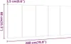 A diagram showing the dimensions of a product, divided into sections. Anteprima dell’immagine prodotto