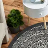 In- & Outdoor Teppich Rund FINN Schwarz, Ø120 cm Produktbild-Vorschau 4