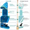 SUP-Board 320x84x15 cm, Bis zu 160 kg, extra breites iSUP, Produktbild-Vorschau 5