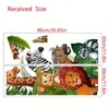 GKA Kinder Türaufkleber Dschungeltiere GK13 Wandsticker Produktbild-Vorschau 5