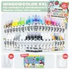 LM-Kreativ Window Color XXL 40er Set Farbmix mit Konturen & Produktbild-Vorschau 2