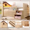 Lit enfant Merax 90 x 200 cm, forme maison, lit mezzanine Voir les images du produit 7