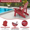 COSTWAY Chaise Adirondack avec porte-boisson, chaise de Voir les images du produit 5