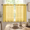 Lot de 2 rideaux courts aspect lin, épaisseur 230 g/m², Voir les images du produit 4