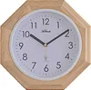 A wall clock with a wooden frame. Produktbild-Vorschau