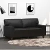 vidaXL Divano a 2 posti nero 120 cm in Pelle finta Anteprima dell’immagine prodotto 9