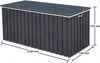 A dark gray storage box with dimensions indicated by blue lines and text. Anteprima dell’immagine prodotto
