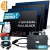 SUNNIVA® 2000W Balkonkraftwerk BIFAZIAL FULLBLACK komplett Produktbild-Vorschau 1
