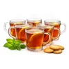 BigDean 6 Stück Teegläser Set Teegläser mit Henkel 230 ml Produktbild-Vorschau 1