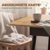 HOMCOM Ausziehbarer Esstisch mit abgerundeten Ecken, Eiche Produktbild-Vorschau 6