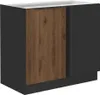 Eckschrank Monza nussbaum 105 ND 1F BB Produktbild-Vorschau 1