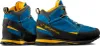 Boulder X Mid GTX Zustiegsschuhe von La Sportiva in Blau und Schwarz mit gelben Akzenten. Anteprima dell’immagine prodotto