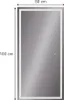 Vicco Badezimmerspiegel Miral, 50 x 100 cm mit Frontlight Produktbild-Vorschau 3