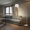 Bogenstehlampe, Metall, Acryl, weiß, E27, H 180 cm Produktbild-Vorschau 9